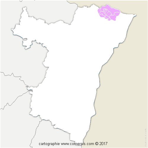Communauté de Communes du Pays de Wissembourg cartographie
