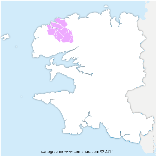 Communauté de Communes du Pays des Abers cartographie