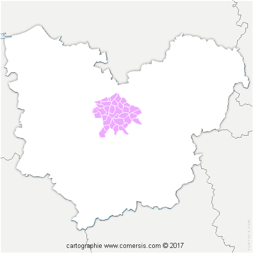 Communauté de Communes du Pays du Neubourg cartographie
