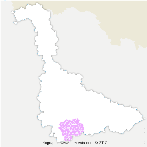 Communauté de Communes du Pays du Saintois cartographie