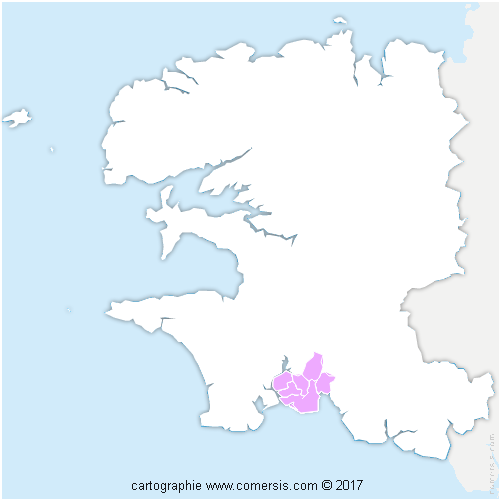 Communauté de Communes du Pays Fouesnantais cartographie