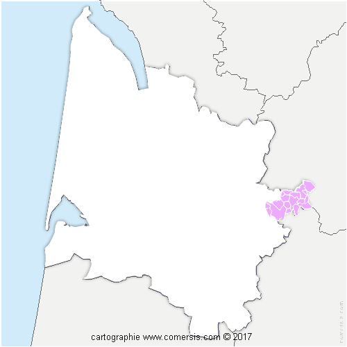 Communauté de Communes du Pays Foyen cartographie