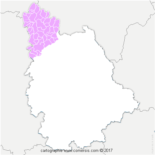 Communauté de Communes du Pays Loudunais cartographie
