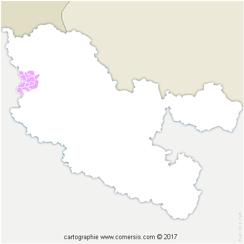 Communauté de Communes du Pays Orne Moselle cartographie