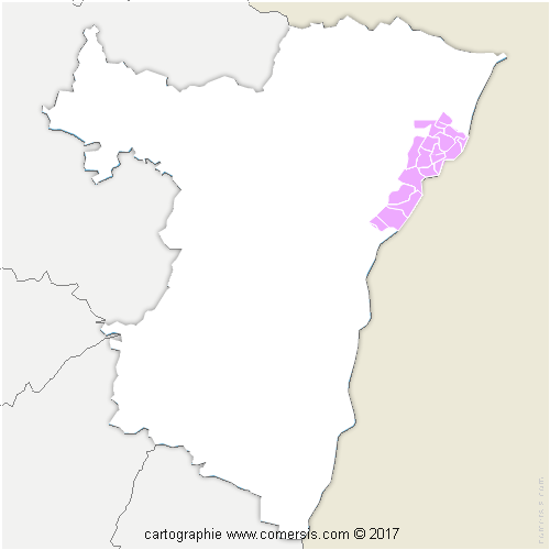 Communauté de Communes du Pays Rhénan cartographie