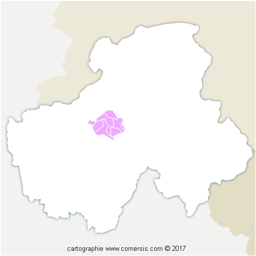 Communauté de Communes du Pays Rochois cartographie