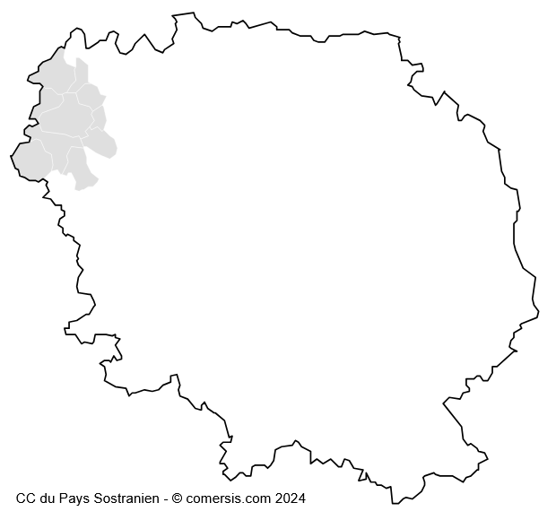 Communauté de Communes du Pays Sostranien cartographie