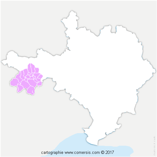 Communauté de Communes du Pays Viganais cartographie