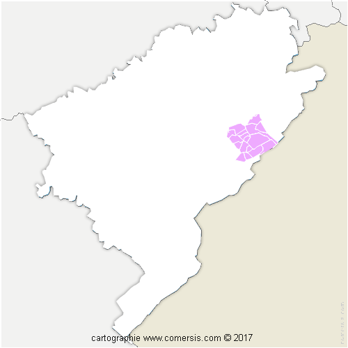 Communauté de Communes du Plateau de Russey cartographie