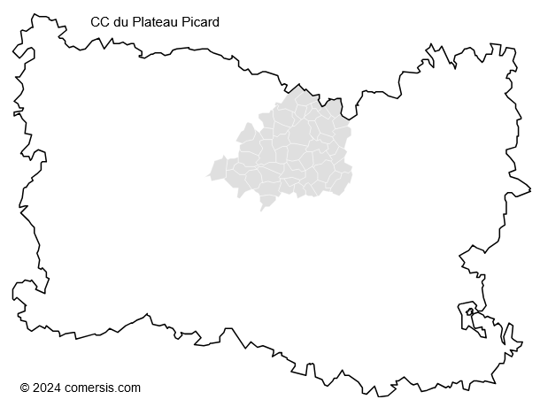 Communauté de Communes du Plateau Picard cartographie