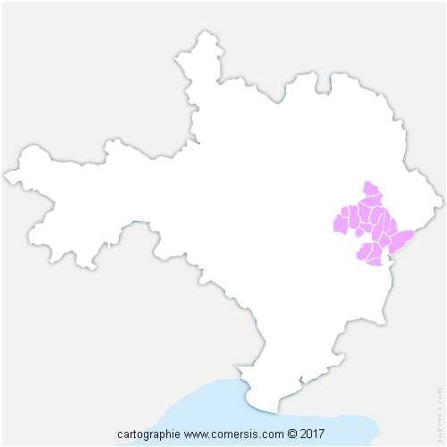 Communauté de Communes du Pont du Gard cartographie