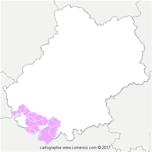 Communauté de Communes du Quercy Blanc cartographie