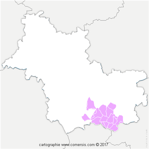 Communauté de Communes du Romorantinais et du Monestois cartographie