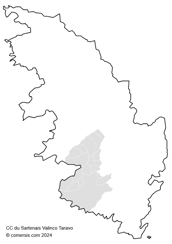 Communauté de Communes du Sartenais Valinco Taravo cartographie