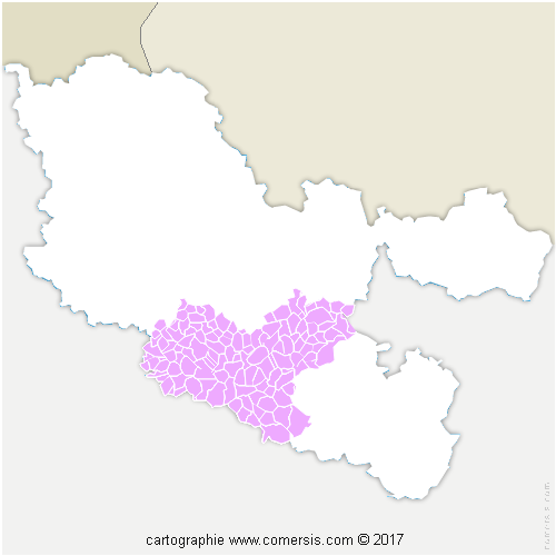 Communauté de Communes du Saulnois cartographie