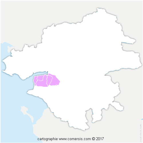Communauté de Communes du Sud Estuaire cartographie
