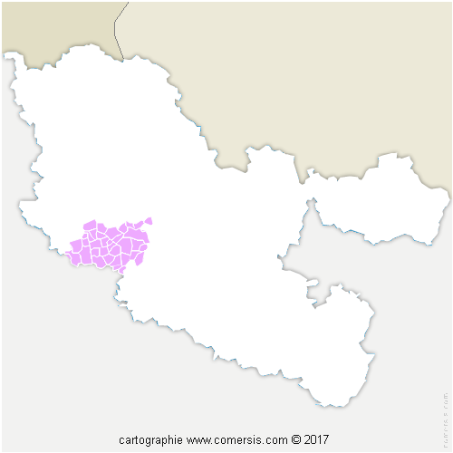 Communauté de Communes du Sud Messin cartographie