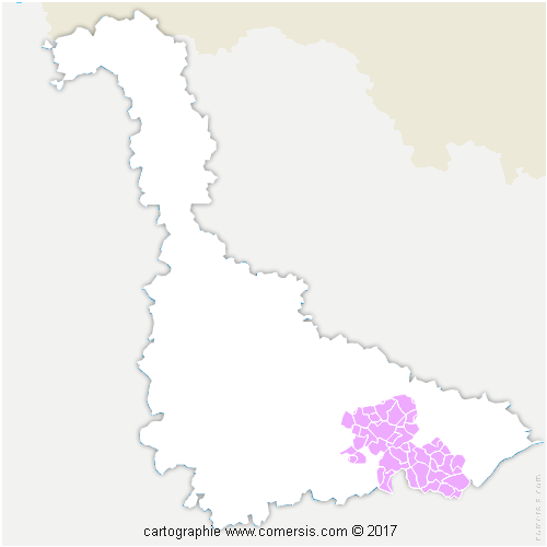 Communauté de Communes du Territoire de Lunéville à Baccarat cartographie