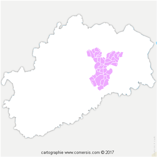 Communauté de Communes du Triangle Vert cartographie