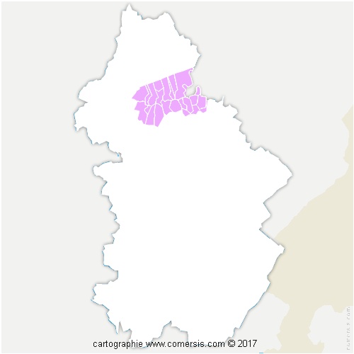 Communauté de Communes du Val d'Amour cartographie