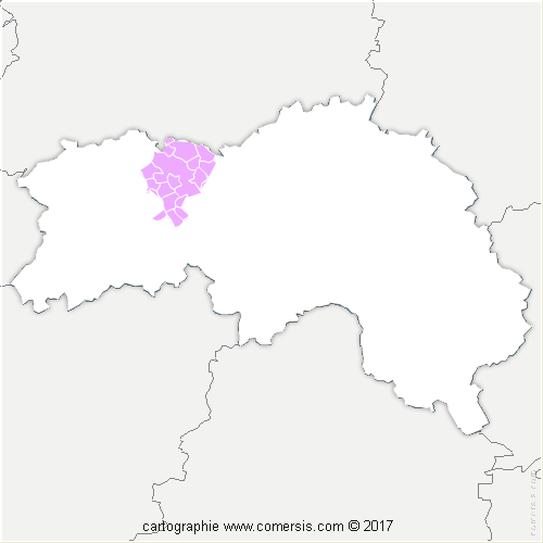 Communauté de Communes du Val d'Orne cartographie