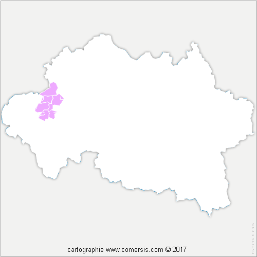 Communauté de Communes du Val de Cher cartographie