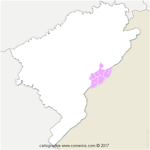 Communauté de Communes du Val de Morteau cartographie