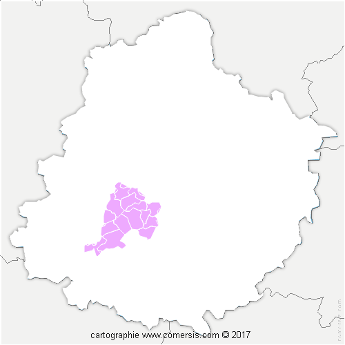 Communauté de Communes du Val de Sarthe cartographie
