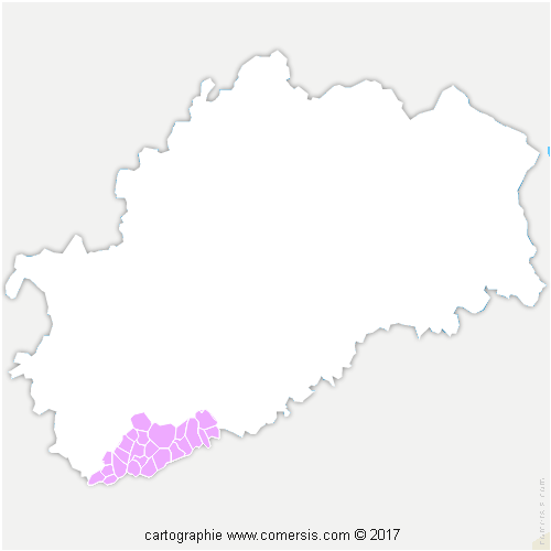 Communauté de Communes du Val Marnaysien cartographie