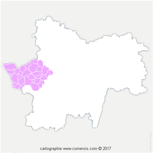 Communauté de Communes Entre Arroux, Loire et Somme cartographie