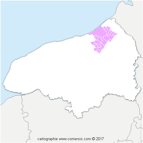 Communauté de Communes Falaises du Talou cartographie