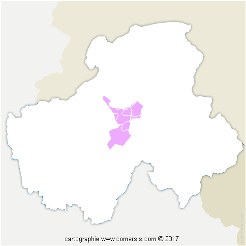 Communauté de Communes Faucigny-Glières cartographie