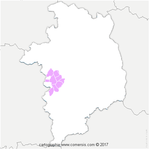 Communauté de Communes Fercher Pays Florentais cartographie