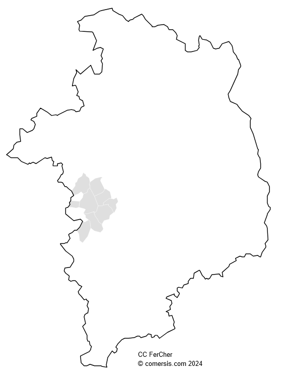 Communauté de Communes FerCher cartographie