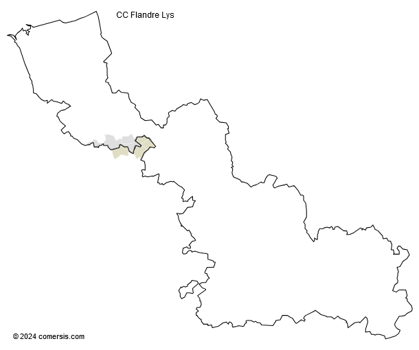 Communauté de Communes Flandre Lys cartographie