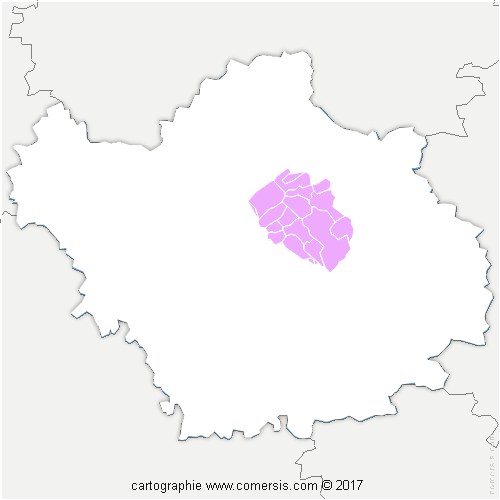 Communauté de Communes Forêts, Lacs, Terres en Champagne cartographie