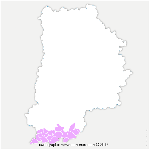 Communauté de Communes Gâtinais Val de Loing cartographie