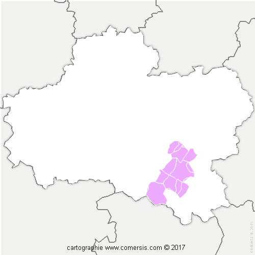 Communauté de Communes Giennoises cartographie