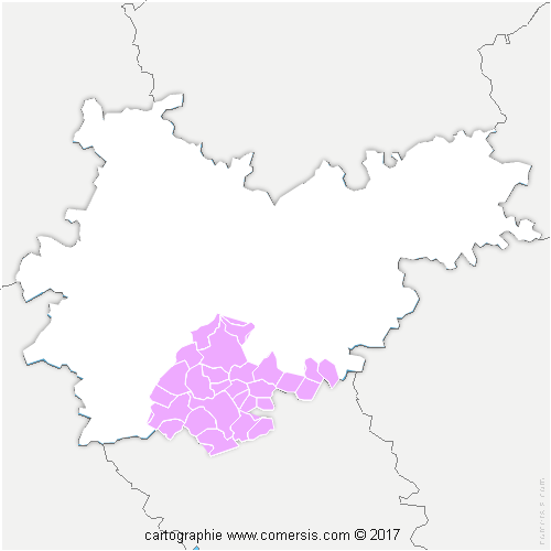 Communauté de Communes Grand Sud Tarn et Garonne cartographie