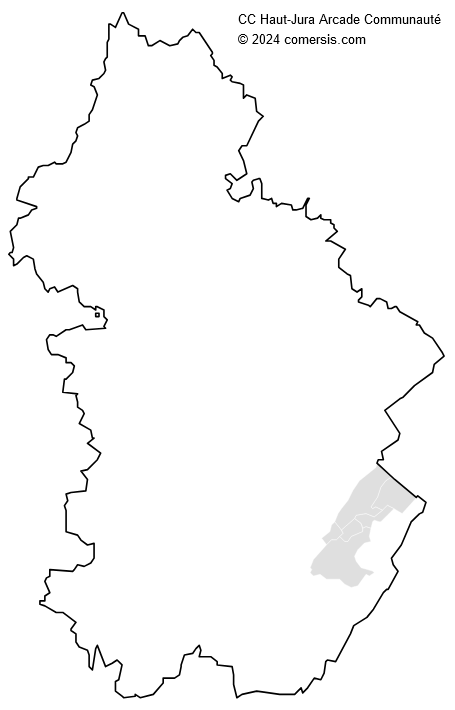 Communauté de Communes Haut-Jura Arcade Communauté cartographie