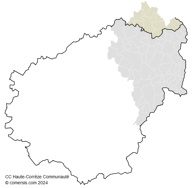 Communauté de Communes Haute-Corrèze Communauté cartographie