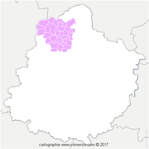 Communauté de Communes Haute Sarthe Alpes Mancelles cartographie