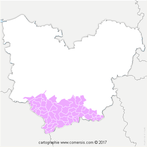 Communauté de Communes Interco Normandie Sud Eure cartographie