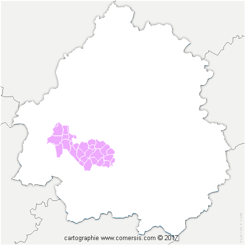 Communauté de Communes Isle et Crempse en Périgord cartographie