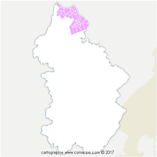 Communauté de Communes Jura Nord cartographie