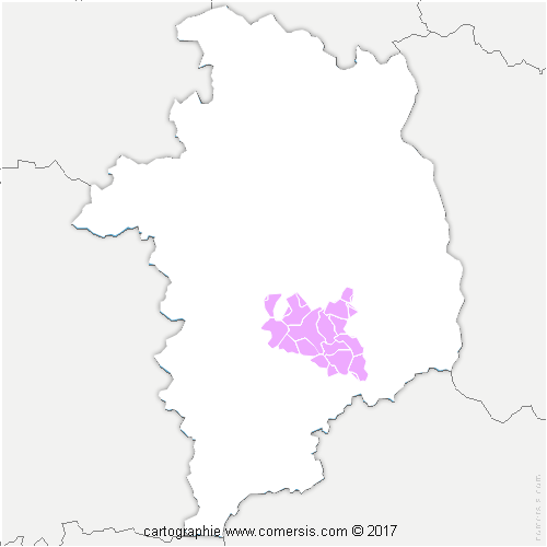 Communauté de Communes le Dunois cartographie