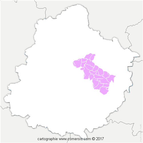 Communauté de Communes Le Gesnois Bilurien cartographie