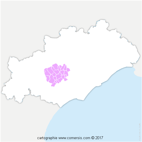 Communauté de Communes Les Avant-Monts cartographie