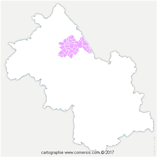 Communauté de Communes Les Vals du Dauphiné cartographie
