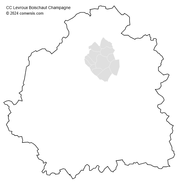 Communauté de Communes Levroux Boischaut Champagne cartographie